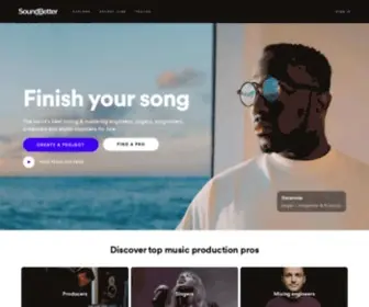 Soundbetter.com(Hire Mixing & Mastering Engineers) Screenshot