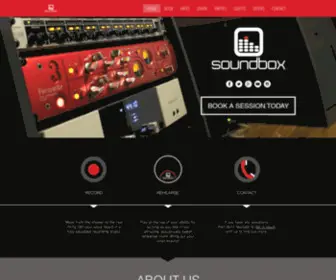 Soundboxuk.com(SOUNDBOX STUDIOS) Screenshot