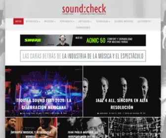 Soundcheck.com.mx(Soundcheck) Screenshot