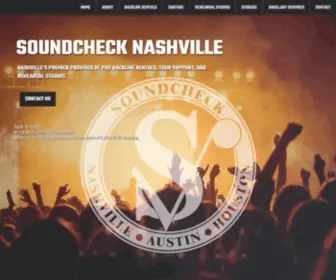 Soundchecknashville.com(Rehearsal Studios) Screenshot