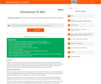 Soundcloud-ToMP3.com(Soundcloud To Mp3) Screenshot