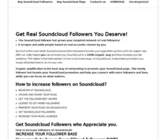 Soundcloudfollower.com(恭喜) Screenshot