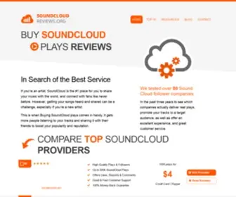 Soundcloudreviews.org(Buy SoundCloud Plays Reviews) Screenshot
