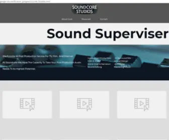 Soundcore.co.kr(사운드코어녹음실) Screenshot