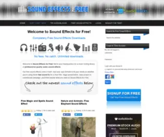 Soundeffectsforfree.com(Free Sound Effects and Sound FX Downloads) Screenshot