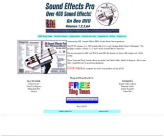 Soundefx.com(SoundEfx Sound effects for the home movie maker) Screenshot