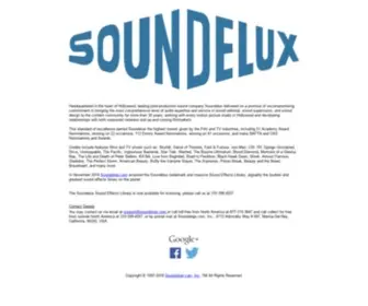 Soundelux.com(Soundelux Sound Effects Library) Screenshot