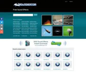 Soundgator.com(Free Sound Effects) Screenshot