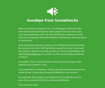 Soundgecko.com(Listen to news) Screenshot