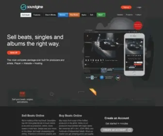 Soundgine.com(Sell Beats Online) Screenshot