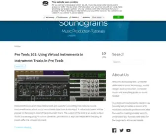 Soundgrains.com(Music Production and Audio Technology) Screenshot