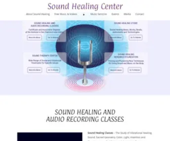 Soundhealingcenter.com(Sound Healing and Therapy Classes) Screenshot