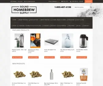 Soundhomebrew.com(Sound Homebrew Supply) Screenshot