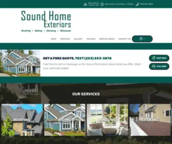 Soundhomeexteriors.com(Sound Home Exteriors) Screenshot