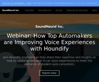 Soundhound.com(Voice-enabled software) Screenshot