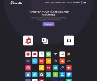 Soundiiz.com(Transfer playlists and favorites between different streaming services) Screenshot