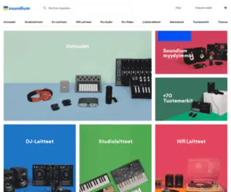 Soundium.fi(Tarjoaa alhaisimmat hinnat ja nopean toimituksen Suomeen) Screenshot