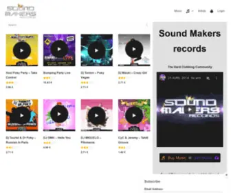 Soundmakers.fr(Sound Makers records to listen free bumping music) Screenshot