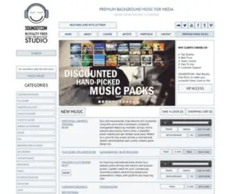 Soundotcom.com(Royalty Free Music Commercial Use) Screenshot