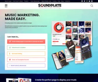 Soundplate.com(Record Label & Music Platform) Screenshot