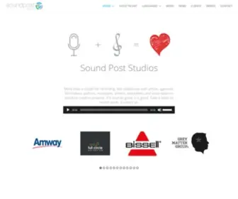 Soundpoststudios.com(Sound Post) Screenshot