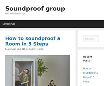 Soundproofgroup.com(Soundproof group) Screenshot