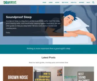 Soundproofsleep.com(Soundproof sleep) Screenshot