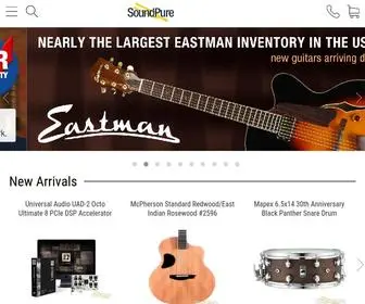 Soundpure.com(Audio Recording Equipment and Rare Boutique Guitars) Screenshot