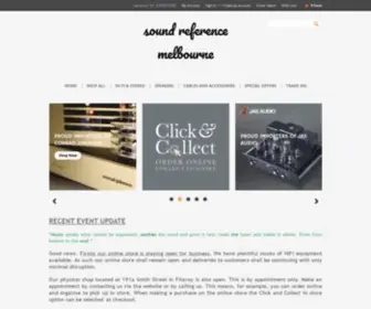 Soundreference.com.au(HiFi stereo Audio Store Caxton Audio Brisbane and Sound Reference Melbourne) Screenshot