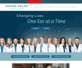 Soundrelief.com(Dr. Julie's Sound Relief Tinnitus & Hearing Center) Screenshot