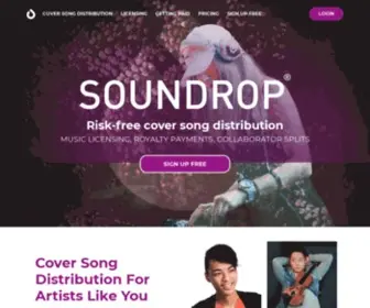 Soundrop.fm(Cover Song Distribution and Licensing) Screenshot