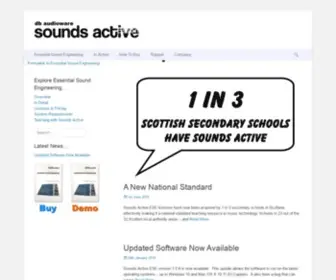 Soundsactive.com(Smart tools to teach music technology) Screenshot