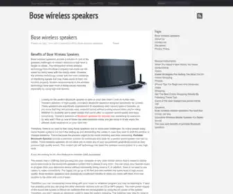 Soundshunter.net(Bose wireless speakers) Screenshot