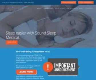 Soundsleepmedical.com(Sound Sleep Medical) Screenshot