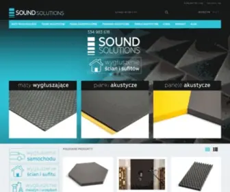Soundsolutions.pl(Najlepsze rozwiązania akustyczne. Produkujemy i sprzedajemy profesjonalne) Screenshot
