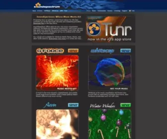 Soundspectrum.com(Artistic music visuals for your media player) Screenshot