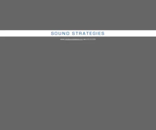 Soundstrategies.com(Sound Strategies) Screenshot