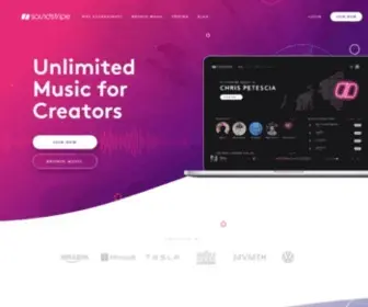 Soundstripe.com(Royalty Free Music Library) Screenshot