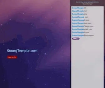 Soundtemple.com(Domainname) Screenshot