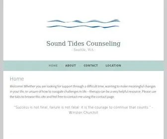 Soundtidescounseling.com(Seattle, WA) Screenshot