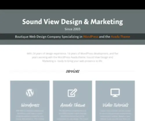 Soundviewmarketing.com(Sound View Design and Marketing) Screenshot