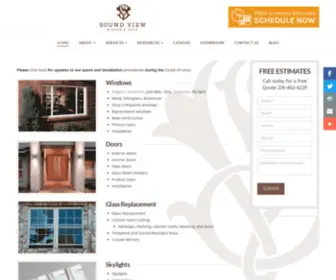 Soundviewwindowanddoor.com(Replacement Windows & Doors) Screenshot
