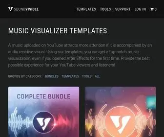 Soundvisible.com(SoundVisible Audio React Templates) Screenshot