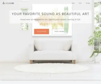 Soundviz.com(Your favorite sound as beautiful art) Screenshot