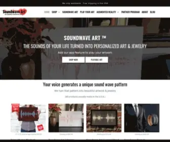 Soundwaveart.com(The Sounds Of Your Life Turned Into Art) Screenshot