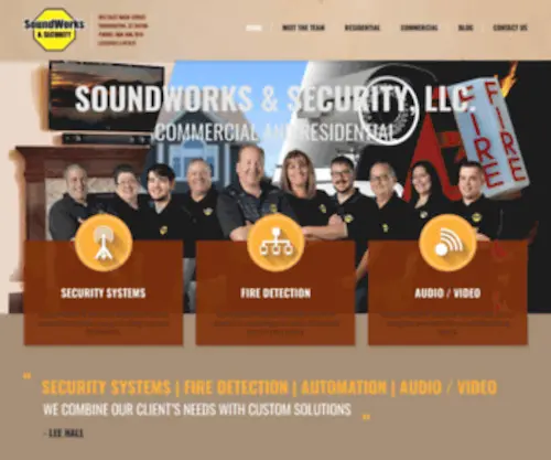 Soundworksandsecurity.com(SoundWorks & Security Torrington CT Security Systems Cameras Fire CT) Screenshot