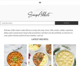 Soupaddict.com(Soup recipes) Screenshot