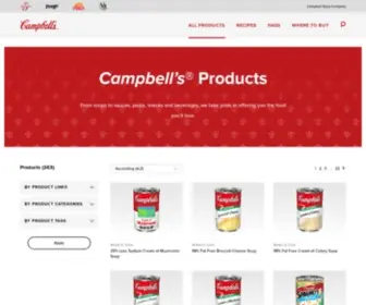 Soups.com(Campbell's) Screenshot