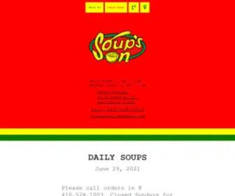Soupsonbalto.com(Gourmet Soup Company) Screenshot