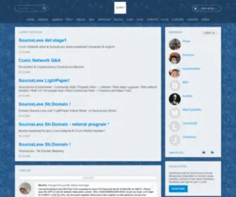 Source-Less.com(SourceLess Social Blockchain) Screenshot